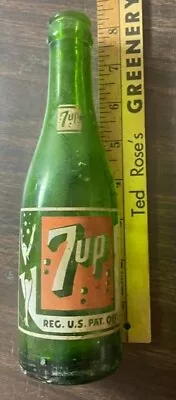 Vintage 7-up Glass  Montana  Soda Pop 7 Up Bottle 10 Oz. • $11
