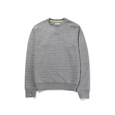 D-Struct D.Rexdale G Grey Padded Crew Neck Jumper Sweater Sweatshirt - BNWT • £13.99