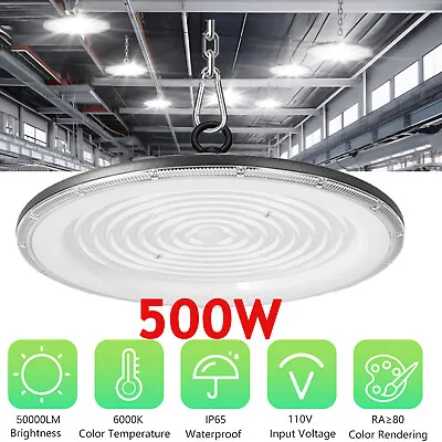 500W UFO LED High Bay Light Shop Light Industrial Factory Warehouse Fixtures  • $51.99