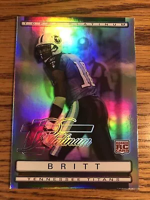 Kenny Britt RC 2009 Topps Platinum Refractor #’d /1549 Titans #128  *8358* • $2.97