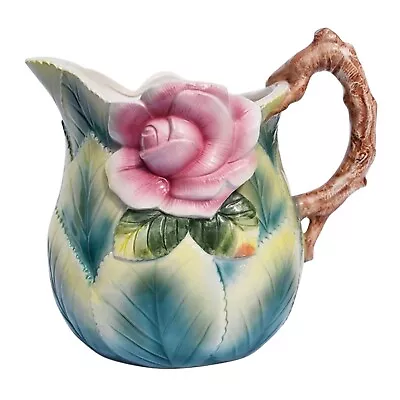 J. WILLFRED The Rose Garden Ceramic Floral Water Pitcher Andrea By Sadek • $150