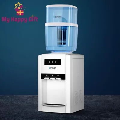 Devanti Water Cooler Dispenser 22L Bench Top Cold Hot Filter Purifier Three Taps • $126