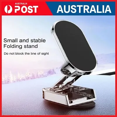 Metal Magnetic Car Phone Holder Folding Magnet Mount Mobile Cell Phone Stand GPS • $4.99