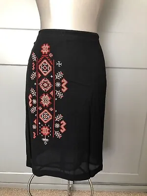 £49.99 • Buy Christian Lacroix Bazar Black Skirt Size 42 BNWT