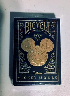 Bicycle Disney Mickey Mouse Inspired Black And Gold Playing Cards • $13