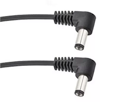 Voodoo Lab Two Cables: 2.1mm Right-angle Both Ends: 24” (2x PPBAR-R24) • $8.99