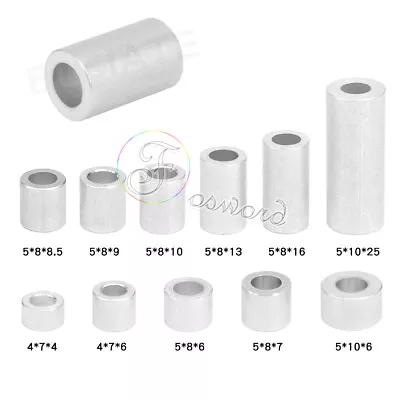 £1.62 • Buy M4 M5 Spacer Sleeving 6010 Aluminium Standoff Spacers Collar For CR10 Bearing