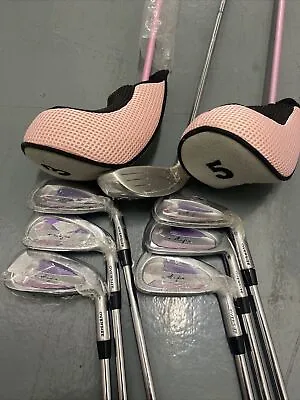 $149.99 • Buy Brand New-WILSON HOPE RH Women's 9 Piece Golf Club Set Breast Cancer Awareness