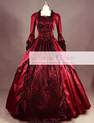 Marie Antoinette Renaissance Princess Queen Gown Vampire Halloween Costume 142 • $245