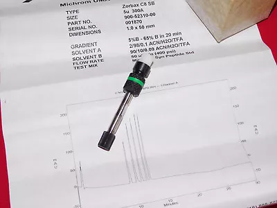 Michrom Zorbax C8 SB 5u 300A 1.0 X 50mm HPLC Column; 900-52310-00 • $40