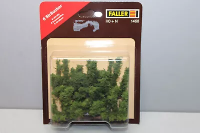 FALLER 1468 6 Piece Shrubs Green Gauge H0/N Boxed • £10.75