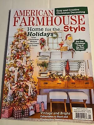 American Farmhouse Style Magazine Dec 2023 Issue Vintage Vibes + • $3.88