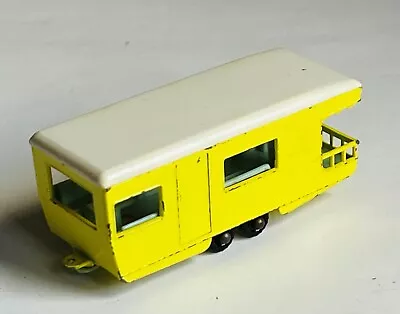  Matchbox No. 23 Trailer Caravan 1966. Yellow Removable Roof • £34.99