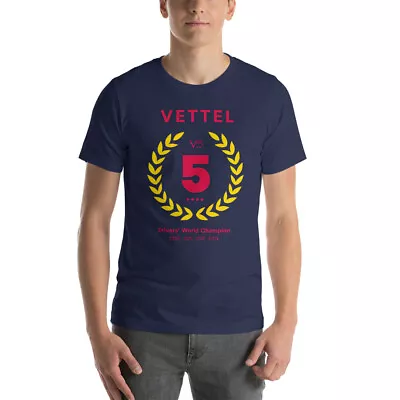 Sebastian Vettel Formula 1 World Drivers Championship Red Bull Racing T-Shirt • $24.99