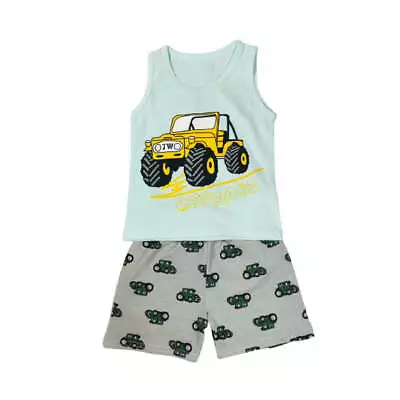 Boys Monster Truck Vest And Shorts • $16.39
