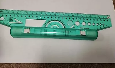 Rolling Ruler 12  Measuring Tool Drafting Crafts Math • $6