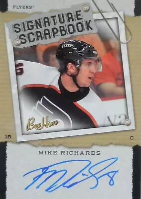 06-07 Ud Deck Beehive Signature Scrapbook Mike Richards Flyers Autograph Auto • $7.28