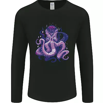 $24.23 • Buy Purple Cthulhu Kraken Octopus Mens Long Sleeve T-Shirt