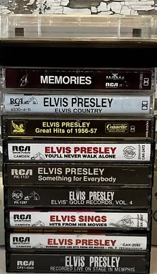 Elvis Presley Cassette Tape Lot Of 11 • $10