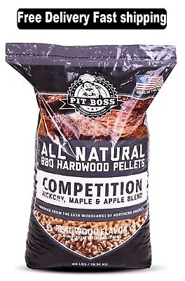 100% All-Natural Hardwood Competition Blend BBQ Grilling Pellets 40 Pound Bag • $14.97