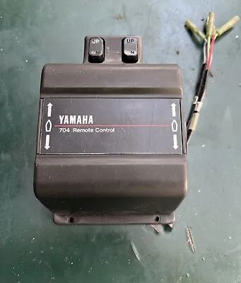Yamaha Remote Control DUAL Control 704 W Good Trim Switches TWO STROKE Outboard • $125