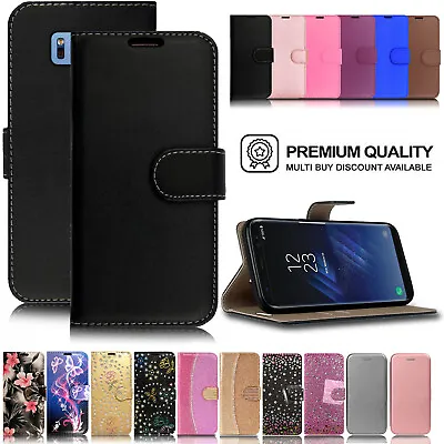 Leather Phone Case For Samsung Galaxy S8 S9 Plus Shockproof Magnet Wallet Cover • £2.99