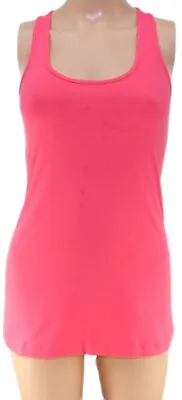 KIRKLAND Ladies Racerback VEST Short Sleeve Wicking Sport Active Top PINK XS L • £5.99