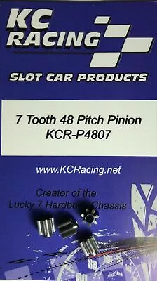 4 Pieces - 1/24 Slot Car Pinion Gear 48 Pitch 7 Tooth KC Racing • $9.50