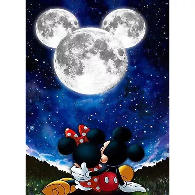 5D Diamond Painting Full Drill Mickey And Minnie Embroidery Kit Art Craft Gift • $10.09