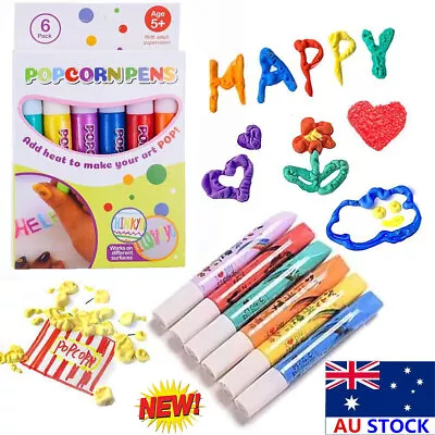 Puffy Art Pens Ink Popcorn 3D Printable Magic DIY Bubble Popcorn Drawing Pen HG • $1.96