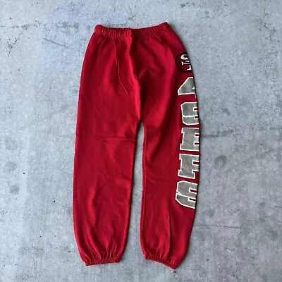 Vintage San Francisco 49ers Sweatpants Size Large Red 90s • $35.95