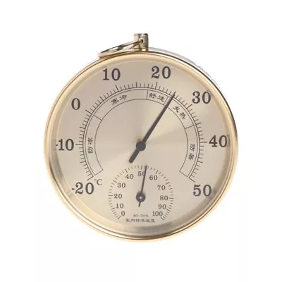 Pointer Type Temperature Humidity Meter Gauge Weather Station For Home • £10.02
