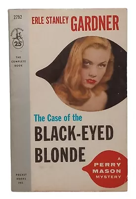 VINTAGE 1956 The Case Of The Black-Eyed Blonde Erle Stanley Gardner Perry Mason • $7