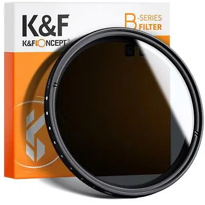 K&F Concept 77mm ND2 To ND400 Variable Lens Filter Neutral Density For Cameras • $37.99