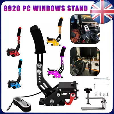 PC USB Handbrake SIM W/Clamp For Racing Games Logitech G25 G27 G29 T300 T500 • £48.69