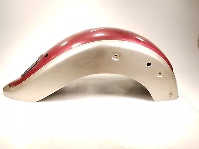 Yamaha V Star XVS650 650 Classic Rear Wheel Fender Silver Red  Free Shipping • $119.95