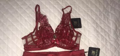 $139 • Buy BNWT Honey Birdette Valentina Red Bra 12b/32b/32b/75b