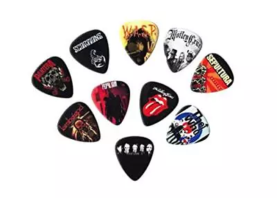 Rock Bands Vol 3 Guitar Picks 10 Picks In A Packet | Sepultura Motley Crue & • $18.90