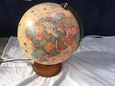 Scan Globe Vintage Light Up World Fully Working • $74.66