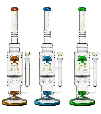 Tsunami 18″ Mushroom Jellyfish Glass Water Pipe Bong • $223.39