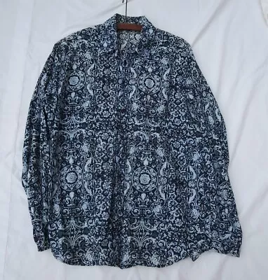 £75 • Buy Moschino Aztec Long Sleeve Love Moshino Jeans Paisley Shirt. Size M