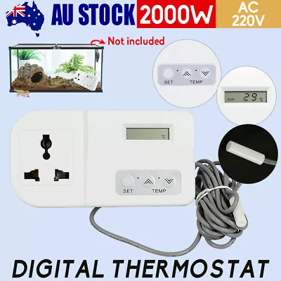 Digital Temperature Thermostat Controller Aquarium Heater Incubator Refrigerator • $20.89