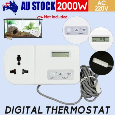 $19.89 • Buy Digital Temperature Thermostat Controller Aquarium Heater Incubator Refrigerator