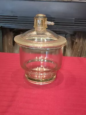 Large Glass Vacuum Desiccator Pyrex Very Clean No Cracks/Chips (Size Unknown)  • $125