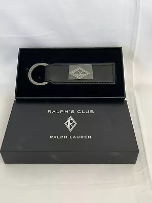 Ralph Lauren RALPH'S CLUB Leather Keychain Brand New In Box • $14.99