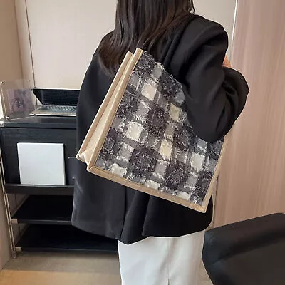 Women Canvas Tote Bag Fashion Korean Cotton Cloth Reusable Shopping Bag • $17.09