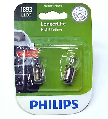 Philips LongerLife BA9s 1893 4.6W Two Bulbs Interior Glove Box Light Replacement • $9.45