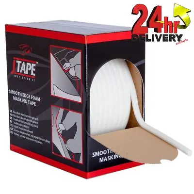 J Tape Smooth Soft Edge Foam Masking Tape 13mm X 50m JTape Car Paint Spraying • £17.65