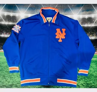 New York Mets Mitchell & Ness Cooperstown Collection Jacket Men SZ 3XL 1986 Mets • $80