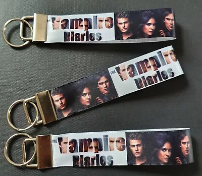 Vampire Diaries Style Book Drama TV Horror Fantasy Keyring Key Fob Handmade Gift • £3.98